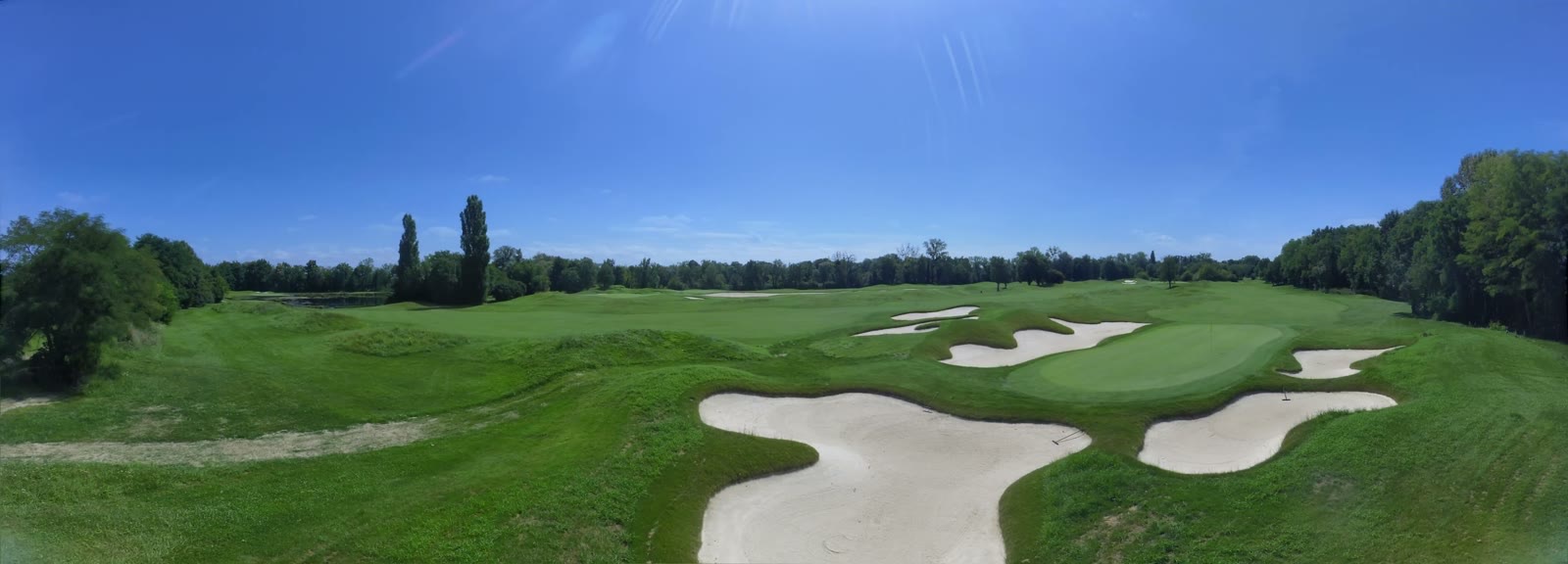 Bunker du Golf du Kempferhof pendant sa réfection, image du timelapse