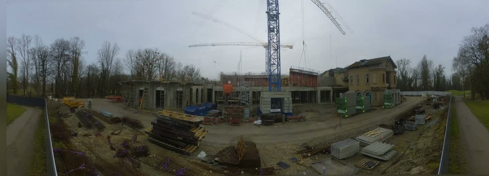 Chantier du Golf du Kempferhof filmé en timelapse par la caméra Nord